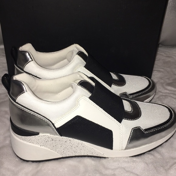 Inc women's heily stretch wedge sneakers Clearance